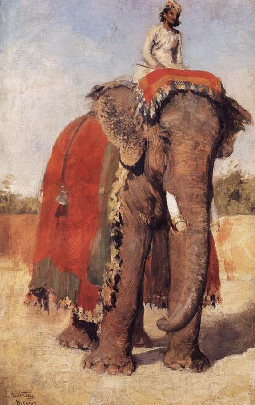 Edwin Lord Weeks A State Elephant at Bikaner Rajasthan